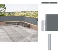 vidaXL Marquise latérale extensible Anthracite 117x1200 cm - Parasols & Protection solaire
