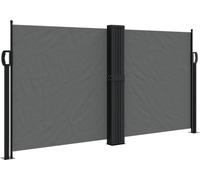 vidaXL Marquise latérale extensible Anthracite 120x1200 cm
