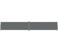 vidaXL Marquise latérale extensible Anthracite 160x1000 cm