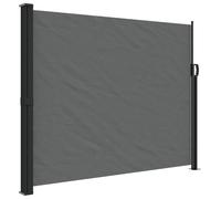 vidaXL Marquise latérale extensible Anthracite 160x500 cm