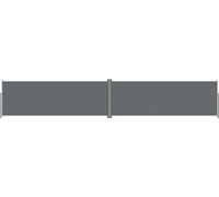 vidaXL Marquise latérale extensible Anthracite 180x1000 cm