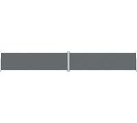 vidaXL Marquise latérale extensible Anthracite 180x1200 cm