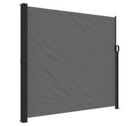 vidaXL Marquise latérale extensible Anthracite 180x600 cm