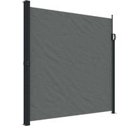 vidaXL Marquise latérale extensible Anthracite 200x500 cm