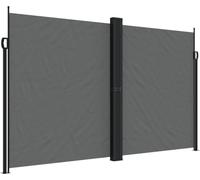 vidaXL Marquise latérale extensible Anthracite 200x600 cm