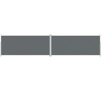 vidaXL Marquise latérale extensible Anthracite 220x1000 cm