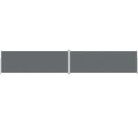 vidaXL Marquise latérale extensible Anthracite 220x1200 cm