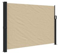 vidaXL Marquise latérale extensible Beige 140 x 500 cm