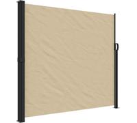 vidaXL Marquise latérale extensible Beige 180x500 cm
