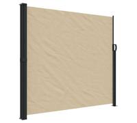 vidaXL Marquise latérale extensible Beige 180x600 cm