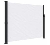 vidaXL Marquise latérale extensible blanc 160x500 cm