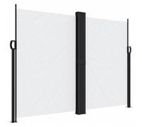 vidaXL Marquise latérale extensible Blanc 180x600 cm