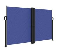 vidaXL Marquise latérale extensible Bleu 140x600 cm