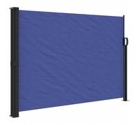 vidaXL Marquise latérale extensible Bleu 140x600 cm