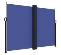 vidaXL Marquise latérale extensible bleu 180x600 cm
