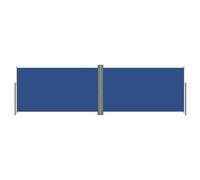 vidaXL Marquise latérale extensible bleu 180x600 cm
