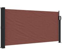 vidaXL Marquise latérale extensible brun 100x500 cm