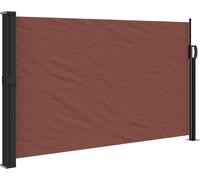 vidaXL Marquise latérale extensible brun 117x300 cm