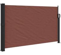 vidaXL Marquise latérale extensible brun 120x500 cm