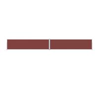 vidaXL Marquise latérale extensible brun 160x1200 cm