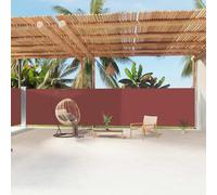 vidaXL Marquise latérale extensible brun 180x1200 cm