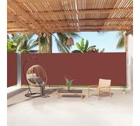 vidaXL Marquise latérale extensible brun 200x1000 cm