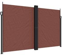 vidaXL Marquise latérale extensible brun 200x1200 cm