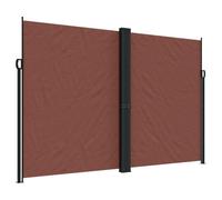 vidaXL Marquise latérale extensible brun 220x1000 cm