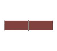 vidaXL Marquise latérale extensible brun 220x1000 cm