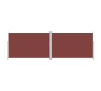 vidaXL Marquise latérale extensible brun 220x600 cm