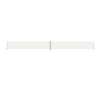 vidaXL Marquise latérale extensible Crème 117x1200 cm