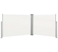 vidaXL Marquise latérale extensible Crème 120 x 1000 cm