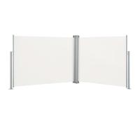 vidaXL Marquise latérale extensible Crème 140 x 1000 cm