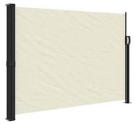 vidaXL Marquise latérale extensible Crème 140x500 cm