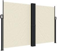 vidaXL Marquise latérale extensible Crème 160x1000 cm