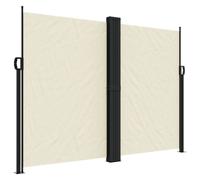 vidaXL Marquise latérale extensible Crème 180x1000 cm