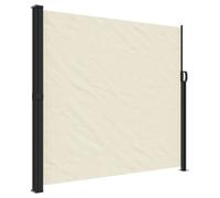 vidaXL Marquise latérale extensible Crème 180x500 cm
