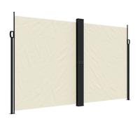 vidaXL Marquise latérale extensible Crème 200x1000 cm