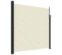 vidaXL Marquise latérale extensible Crème 200x500 cm