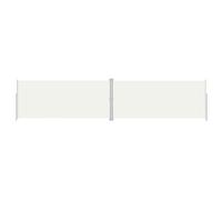vidaXL Marquise latérale extensible 220 x 1000 cm Crème
