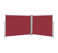 vidaXL Marquise latérale extensible rouge 140 x 1000 cm