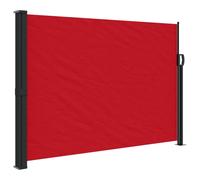 vidaXL Marquise latérale extensible rouge 140x600 cm