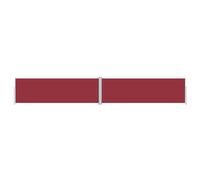 vidaXL Marquise latérale extensible rouge 160x1000 cm