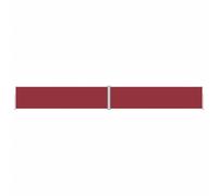vidaXL Marquise latérale extensible rouge 160x1200 cm