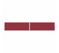 vidaXL Marquise latérale extensible - Rouge 180x1000 cm