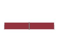 vidaXL Marquise latérale extensible rouge 180x1200 cm