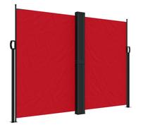 vidaXL Marquise latérale extensible rouge 180x600 cm