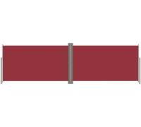 vidaXL Marquise latérale extensible rouge 180x600 cm