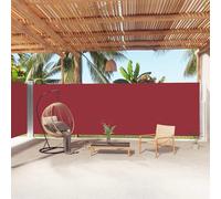 vidaXL Marquise latérale extensible rouge 200x1000 cm