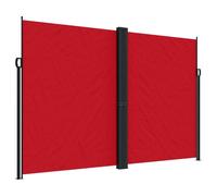 vidaXL Marquise latérale extensible rouge 220x1000 cm